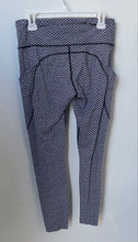 Load image into Gallery viewer, Lululemon Womens Black White Pull-On Activewear Cropped Leggings Size 10

