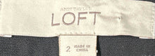 Load image into Gallery viewer, Ann Taylor Loft Womens Black Chiffon Side-Zip Pleated Mini Skirt Size 2
