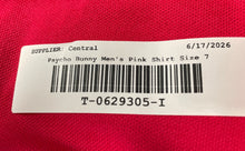 Load image into Gallery viewer, Psycho Bunny By Robert Godley Mens Pink Short Sleeve Polo Shirt Size 7
