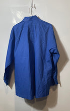 Load image into Gallery viewer, Van Heusen Mens Blue Striped Long Sleeve Dress Shirt Size Large
