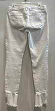 Load image into Gallery viewer, Sam Edelman Womens White Denim Raw Hem The Kitten Ankle Skinny Leg Jeans Size 29

