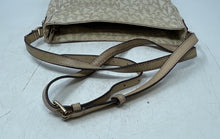 Load image into Gallery viewer, Michael Kors Womens Beige Signature Print Inner Pocket Crossbody Handbag
