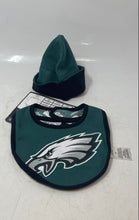 Load image into Gallery viewer, NFL Baby Green Philadelphia Eagles 2 Piece Hat And Bib Set Size 18M
