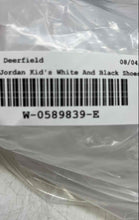 Load image into Gallery viewer, Nike Kids Air Jordan 1 Mid White Black Mid Top Lace-Up Sneaker Shoes Size 4Y
