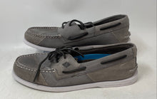 Load image into Gallery viewer, Sperry Top-Sider Mens Gray Lace-Up Round Toe Flat Boat Shoes Size 10.5
