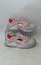 Load image into Gallery viewer, Nike Unise Kids Huarache Run 654275-608 White Pink Lace-Up Sneaker Shoes Size 6Y
