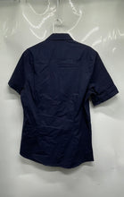 Load image into Gallery viewer, Asos Design Mens Blue Short Sleeve To Fit Chest Button-Up Shirt Size Large
