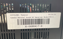 Load image into Gallery viewer, Yamaha Model HTR-6230 Black 5.1 Channel Natural Sound AV Receiver Not Tested
