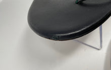 Load image into Gallery viewer, Authentic Tory Burch Womens Capri Black Leather Thong Sandals Size 8.5M Damaged
