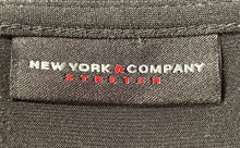 Load image into Gallery viewer, New York &amp; Company Womens Black Long Sleeve Front Knotted Blouse Top Size S
