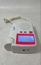 Load image into Gallery viewer, White Pink Digital LCD Display Probe Ultrasound Gel Fetal Doppler Not Tested
