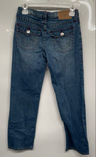 Load image into Gallery viewer, True Religion Girls Blue Denim 5-Pocket Design Straight Leg Jeans Size 14
