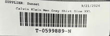 Load image into Gallery viewer, Calvin Klein Mens Gray Regular Fit Collared Long Sleeve Button-Up Shirt Size XXL

