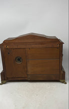 Load image into Gallery viewer, Antique Emperor Clock Company Wooden Finish Mantel Clock From Rose &amp; Peter
