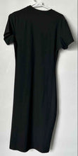 Load image into Gallery viewer, Alo Womens Black Short Sleeve Crew Neck Pullover T-Shirt Dress Size Medium
