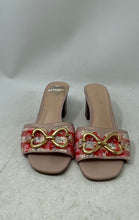 Load image into Gallery viewer, Kate Spade New York Womens Elouise Nude White Orange Slide Sandals Size 8.5B

