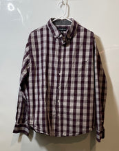 Load image into Gallery viewer, Beverly Hills Polo Club Mens Purple Plaid Long Sleeve Button-Up Shirt Size XL
