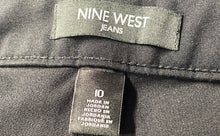 Load image into Gallery viewer, Nine West Womens Black Denim 5 Pocket Design Straight Jeans Size 10 With Tag
