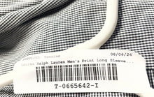Load image into Gallery viewer, Lauren Ralph Lauren Mens Black White Check Print Long Sleeve Dress Shirt Size XL
