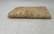 Load image into Gallery viewer, Unbranded Womens Beige Woven Straw Envelope Style Clutch Purse
