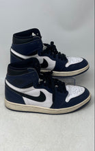 Load image into Gallery viewer, Nike Mens Air Jordan 1 Retro High OG White Blue Black Sneaker Shoes Size 9.5
