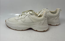 Load image into Gallery viewer, Zara Womens White Leather Low Top Lace-Up Sneaker Shoes Size EUR 39
