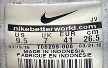 Load image into Gallery viewer, Nike Womens Flex Fury 705299-006 Black White Lace-Up Running Shoes Size 9.5
