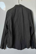Load image into Gallery viewer, Calvin Klein Mens Gray Double Pocket Long Sleeve Button-Up Shirt Size Large
