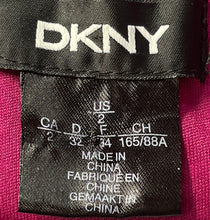 Load image into Gallery viewer, DKNY Womens Berry Sleeveless Tie Neck Pleated Knee-Length Shift Dress Size 2
