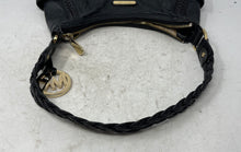 Load image into Gallery viewer, Michael Kors Womens Black Leather Charm Inner Pocket Medium Shoulder Bag
