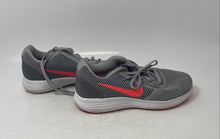Load image into Gallery viewer, Nike Womens Revolution 3 819303-002 Gray Orange Lace-Up Sneaker Shoes Size 8.5
