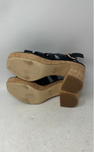 Load image into Gallery viewer, Michael Kors Womens Black Leather Block Heel Platform Strappy Sandals Size 8.5M
