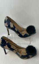 Load image into Gallery viewer, Sam Edelman Womens Haroldson Navy Blue Beige Stiletto Pump Heels Size 8.5

