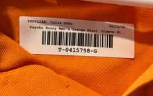 Load image into Gallery viewer, Psycho Bunny Mens Orange Short Sleeve Collared Regular Fit Polo Shirt Size 8
