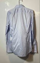 Load image into Gallery viewer, Hugo Boss Mens Blue Long Sleeve Collared Slim Fit Dress Shirt Size 15
