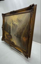 Load image into Gallery viewer, Path To Alpine Mountain Lake Landscape By Hilles Signed Framed Wall Art Print
