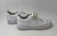 Load image into Gallery viewer, Nike Mens Air Force 1 Low White Leather Low Top Lace-Up Sneakers Shoes Size 12
