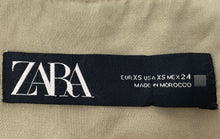 Load image into Gallery viewer, Zara Womens Brown Long Sleeve Regular Fit Open Front Cropped Jacket Size XS
