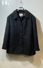 Load image into Gallery viewer, Charles Klein Womens Gray Wool Long Sleeve Button Front Heavy Overcoat Size 22W

