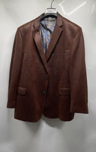 Load image into Gallery viewer, Cosani Mens Brown Long Sleeve Regular Fit Notch Lapel Two-Button Blazer Size 50R
