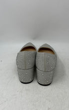 Load image into Gallery viewer, Adrienne Vittadini Womens Fiona Silver Rhinestone Block Pump Heels Size 8.5M
