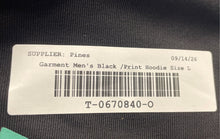 Load image into Gallery viewer, Fly Supply Mens Black Graphic Print Goat 85 Drawstring Pullover Hoodie Size L
