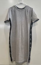 Load image into Gallery viewer, DKNY Sport Womens Gray Short Sleeve Crew Neck Pullover T-Shirt Dress Size Large
