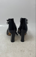 Load image into Gallery viewer, Vince Camuto Womens Black Leather Buckle Block Ankle Strap Heels Size 7
