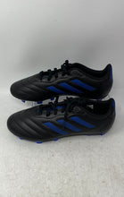 Load image into Gallery viewer, Adidas Kids Goletto VIII FG GX6906 Black Blue Lace-Up Soccer Cleats Size 5
