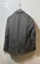 Load image into Gallery viewer, Banana Republic Mens Gray Long Sleeve Pockets Two-Button Blazer Size M
