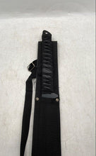 Load image into Gallery viewer, Black Personalized Ninja Japanese Katana Samurai Sword Dagger With Sheath
