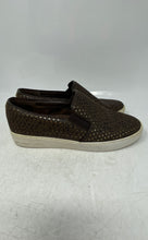 Load image into Gallery viewer, Michael Kors Womens Brown Leather Perforated Slip-On Low Top Sneaker Shoes Sz 9M
