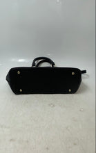 Load image into Gallery viewer, Adrienne Vittadini Womens Black Leather Detachable Crossbody Strap Satchel Bag
