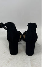 Load image into Gallery viewer, LC Lauren Conrad Womens Hydrangea Black High Block Ankle Strap Heels Size 7.5M
